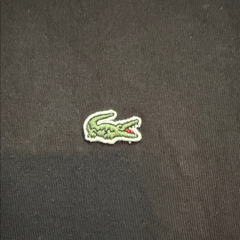 Lacoste Black Tee with Crocodile Design - Picture 4 of 4